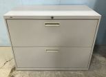 HON Metal Two Drawer File Cabinet