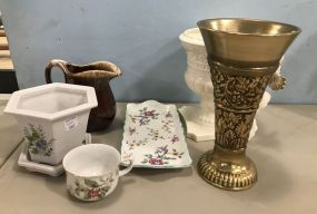 Group of Pottery and Decor