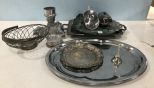 Silver Plate Assorted Serving Pieces