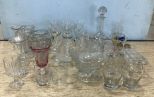 Large Group of Clear Glassware