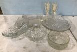 Glass Serving Trays, Dishes, and Glasses
