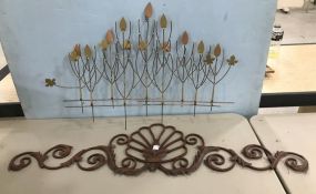 Two Metal Wall Decor Art