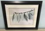 Decorative Framed Leaf Print