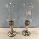 Frank M. Whiting Sterling Candle Holders