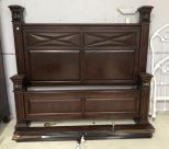 Large New Forest Dark Stain Mini Post Bed