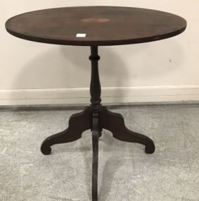 Vintage Federal Style Tilt Top Accent Table