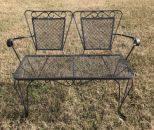 Wrought Iron  Settee