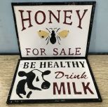 Honey and Milk New Signs