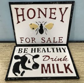 Honey and Milk New Signs