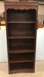 Modern Cherry Open Front Bookcase