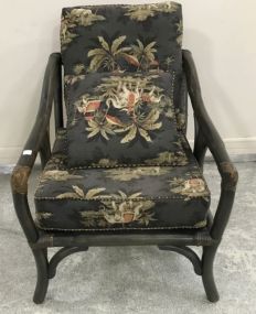 Vintage Bamboo Style Arm Chair