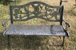 Wrought Iron Outdoor Bench