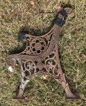 Wrought Rustic Iron Bench Brackets