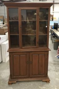 Vintage One Piece China Cabinet