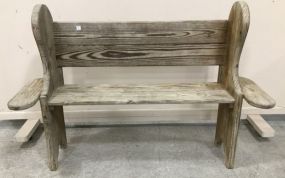 Hand Made Primitive Pine Bench