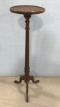 Mahogany Round Top Pedestal Stand