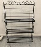 Black Wrought Iron Display Rack