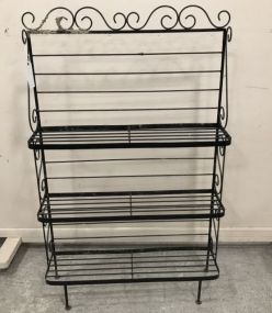 Black Wrought Iron Display Rack