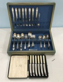 W & M Rogers Silver Plate Flatware and Sheffield 