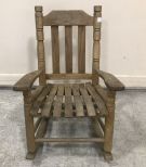 Child's Oak Rocking Chair