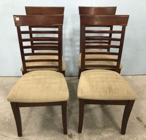 Four Modern Cherry Dinning Chairs