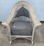 White Wicker Rocker