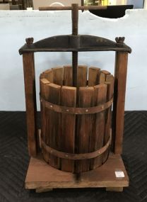 Vintage Wood Wine Press