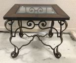 Modern Iron Base Side Table