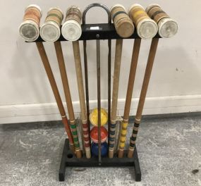 Croquet Mallet Hoop Ball Set