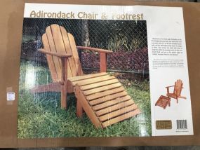 Adirondack Chair and Footrest