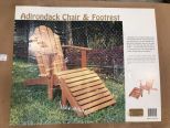 Adirondack Chair and Footrest