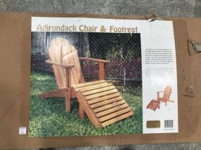 Adirondack Chair and Footrest