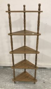 1980's Corner Display Shelf Stand