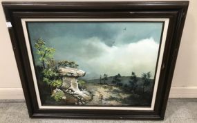 Landscape Painting on Canvas Signed