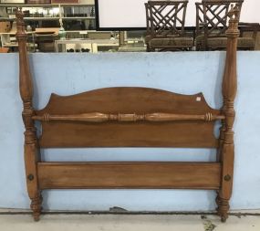 Vintage Chippendale Style Four Poster Bed