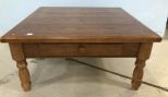 Square Oak Coffee Table