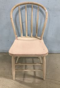 Painted White Bentwood Side Chair