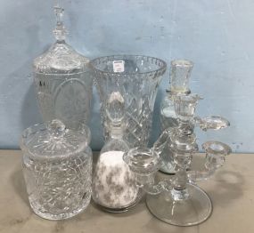 Pressed Glass Urns and Compotes