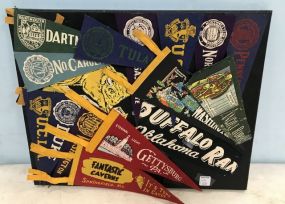 Collection of 15 Old Pennants
