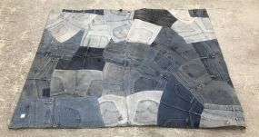 Modern Blue Jean Area Rug