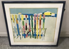 Beach Scene Framed Print