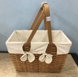 Modern Handled Woven Basket