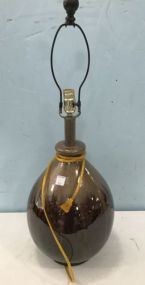 Modern Large Glazed Pottery Lamp