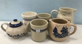 Stoneware Pottery Crocks and Pitchers