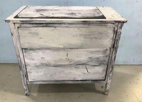 Painted Modern Three Drawer Chest