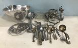 Group of Silver Plate Dinner Ware and Serving Pieces