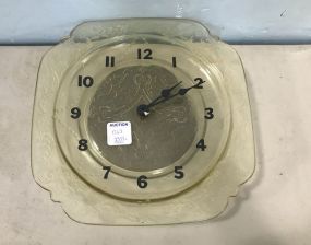 Depression Era Plate Convert Clock