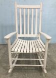 White Wood Rocker