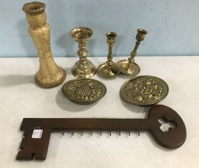 Brass Candle Holders and Racks