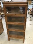 Four Stack Oak Barrister Bookcase